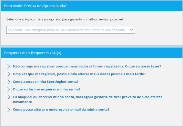 sportingbet ajuda