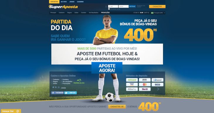 SuperAposta home page